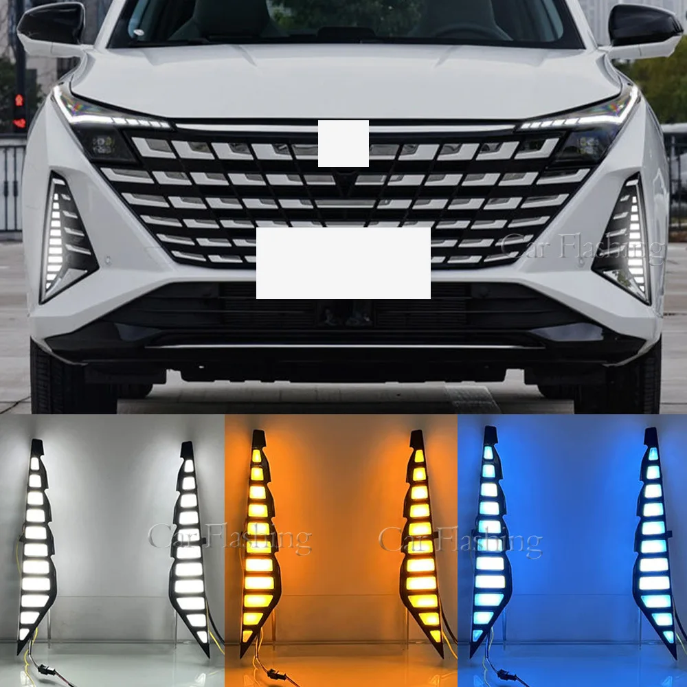 

Suitable for Changan 24-25 uniz daytime running lights LED running water steering front fog lights daytime running lights