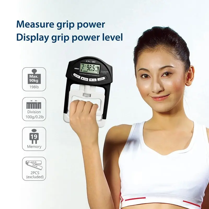 Digital Hand Dynamometer  Electronic Grip Strength Tester with Measurement Function
