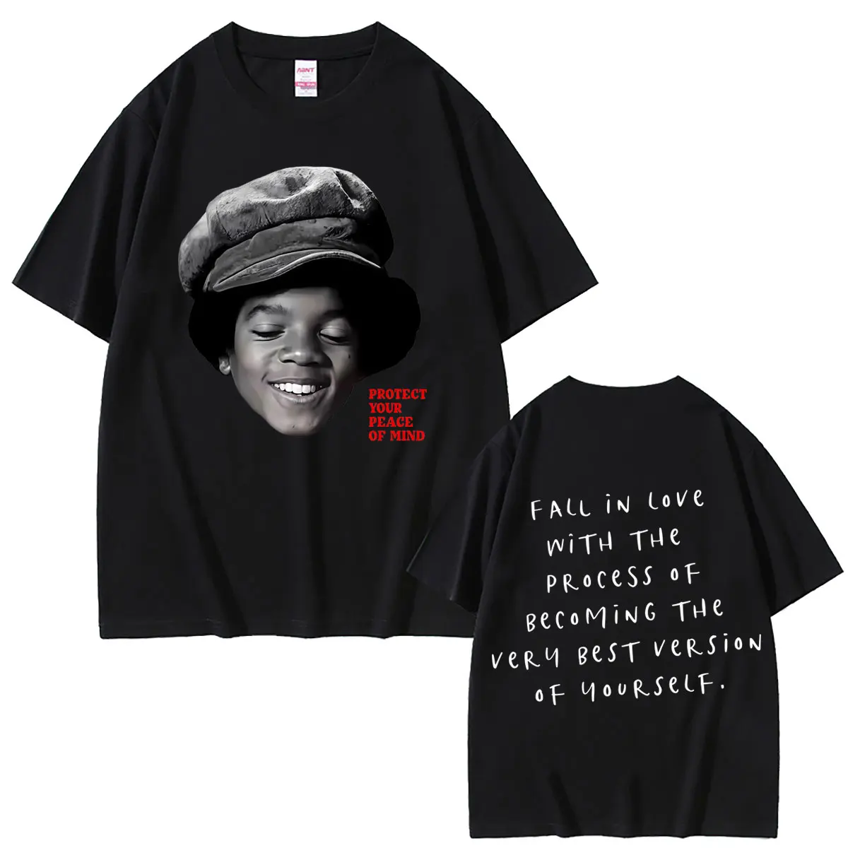 T-shirt graphique avec photo de Michael Jackson, T-shirt pour protéger votre tranquillité d'esprit, T-shirts pour hommes et femmes, T-shirts surdimensionnés Vintage Rock