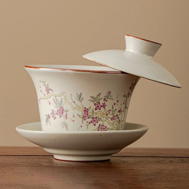 وعاء مغطى بمقاس كبير من سيرك يو يوان لتخمير الشاي للاستخدام المنزلي، طقم شاي جونغفو بنمط كرا #1