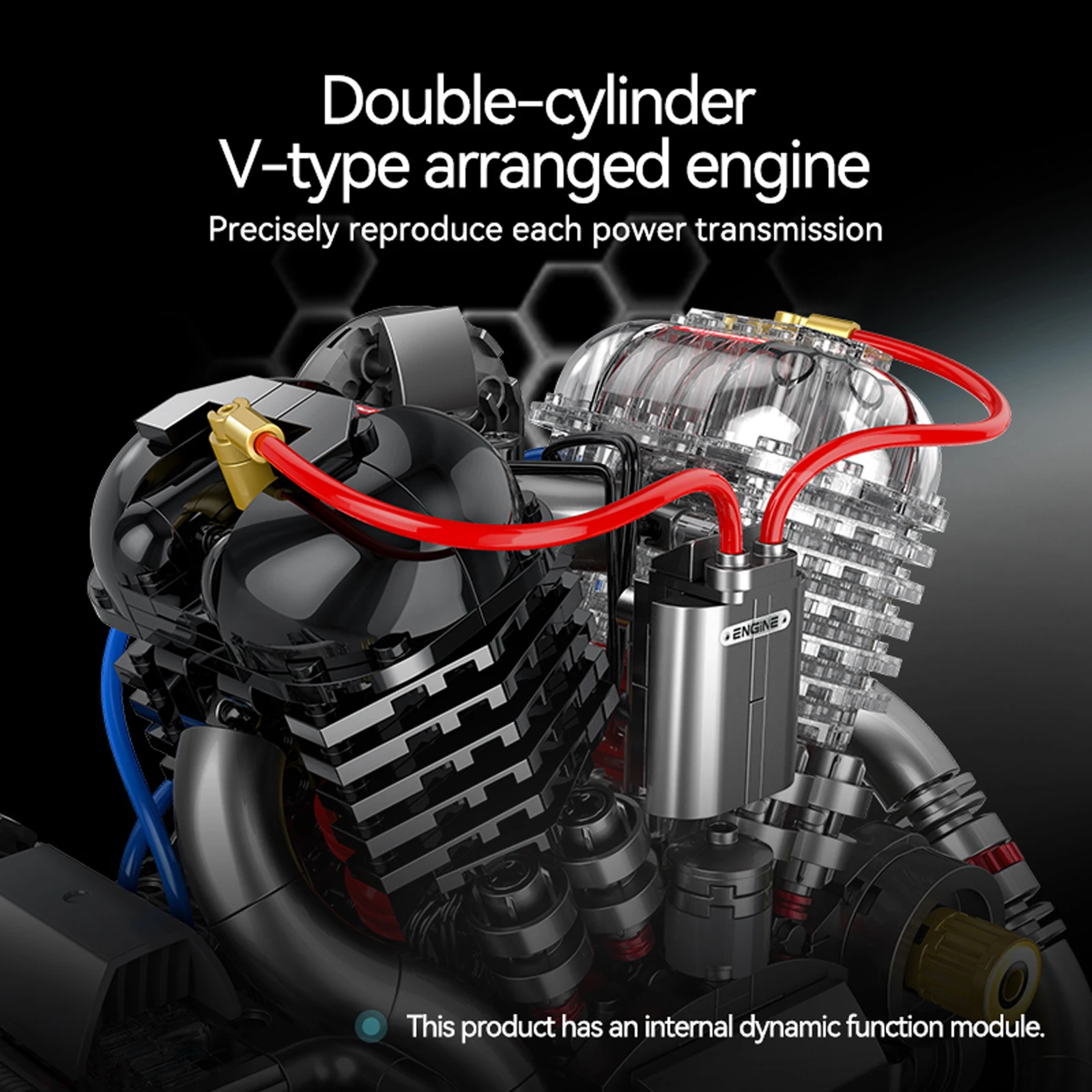 846 pçs clássico v2 pote tampa modelo de motor da motocicleta blocos de construção com kit tira led montado brinquedo ornamentos presentes bithday do miúdo
