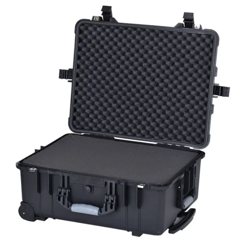 Portable Rolling Toolbox with Wheels Waterproof Hard Case Large Storage Safe Suitcase Hard Carry Parts Organizer Equipment Boxes