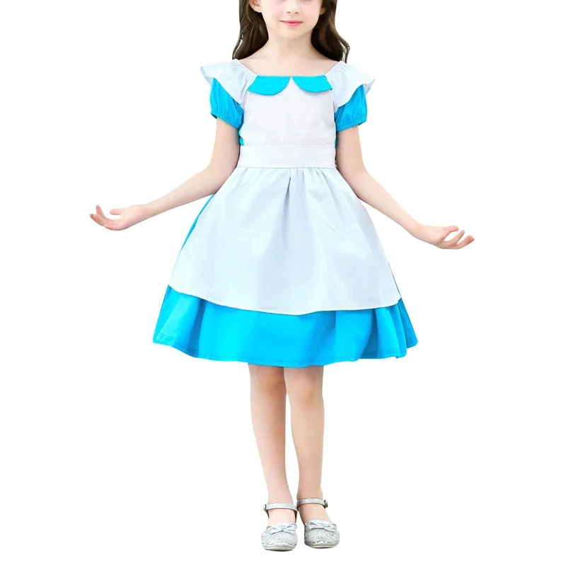 Jurebesia Alice in wonder costume per ragazze compleanno principessa vestire vestiti abiti pasquali festa di Halloween costume cosplay