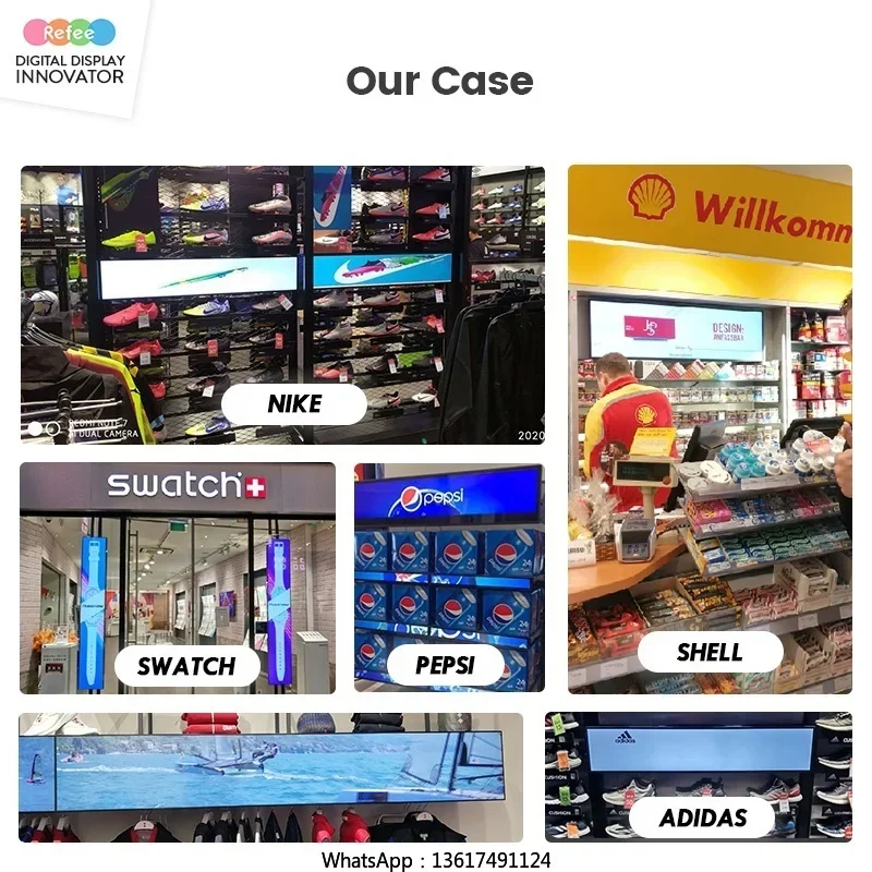 Bar Shelf Edge Stretched LCD Display Monitor Supermarket Shelf Digital Advertising Screen Ultra Wide Custom Publicidad Pantallas