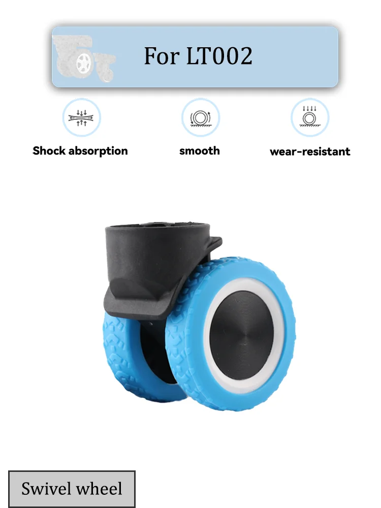 For LT002  Solution to Luggage Noise Issues! Rubber Wheel Cover Protective Pads Luggage Wheel Cover Accessories