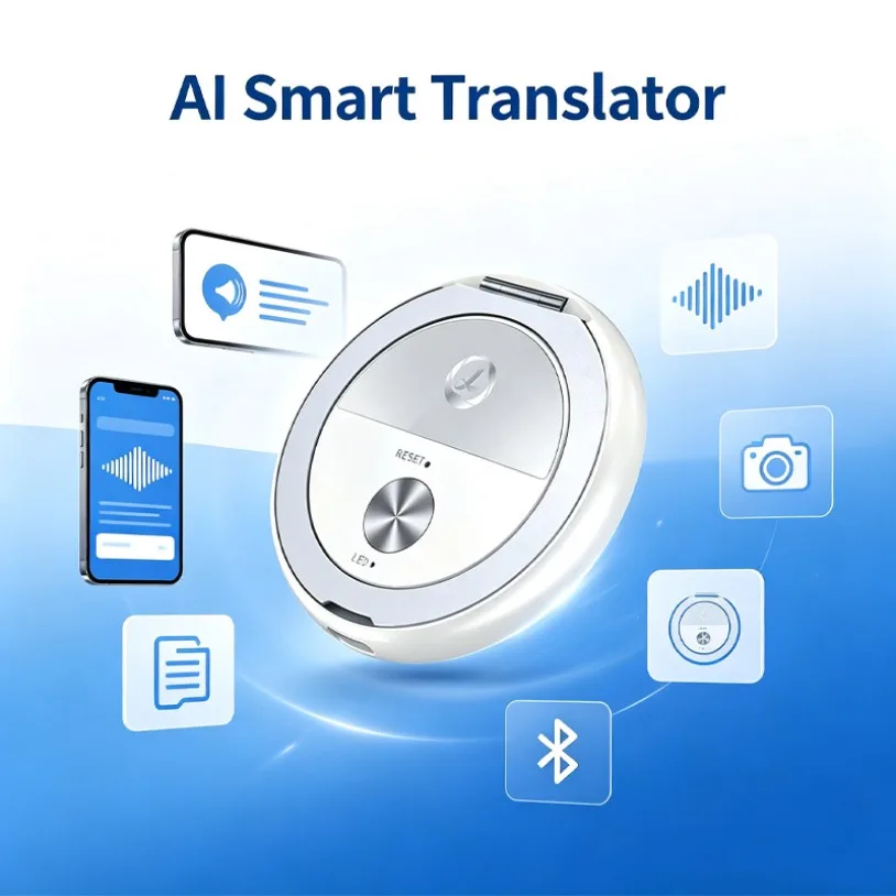 T55 Mini Language Translator 150 Languages Online Offline Simultaneous Interpretation AI Recording Summary For Travel Work