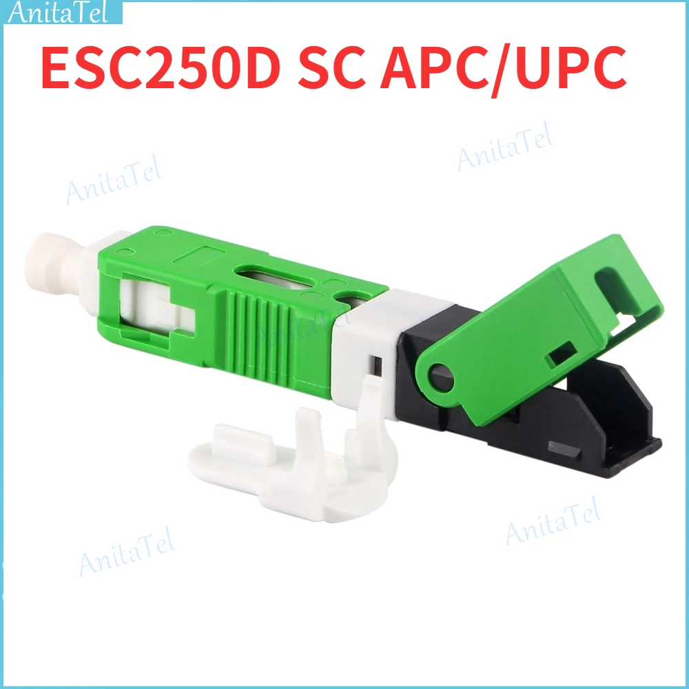 

200pcs SC APC UPC ESC250D Fiber Optic Fast Connector Optical Quick Cold Quick Connector Embedded SC/UPC SC/APC SM Single Mode