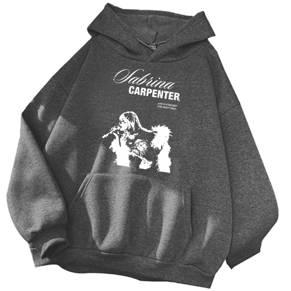 Sabrina Carpenter Hoodie Sabrina Carpenter Graphic Merch Fan Gift Unisex Harajuku Long Sleeve Sweatshirts Loose Classic Simple
