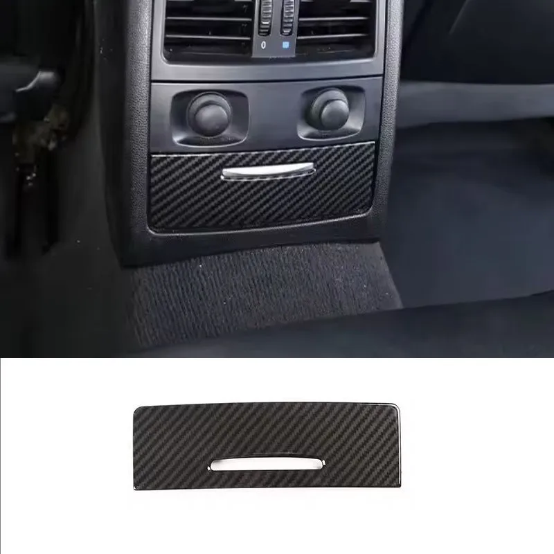 Car Sticker Rear Ashtray Cigarette Lighter Panel Cover Trim For BMW 3 Series E90 2005-12 Carbon Fiber Color Interior Accessories