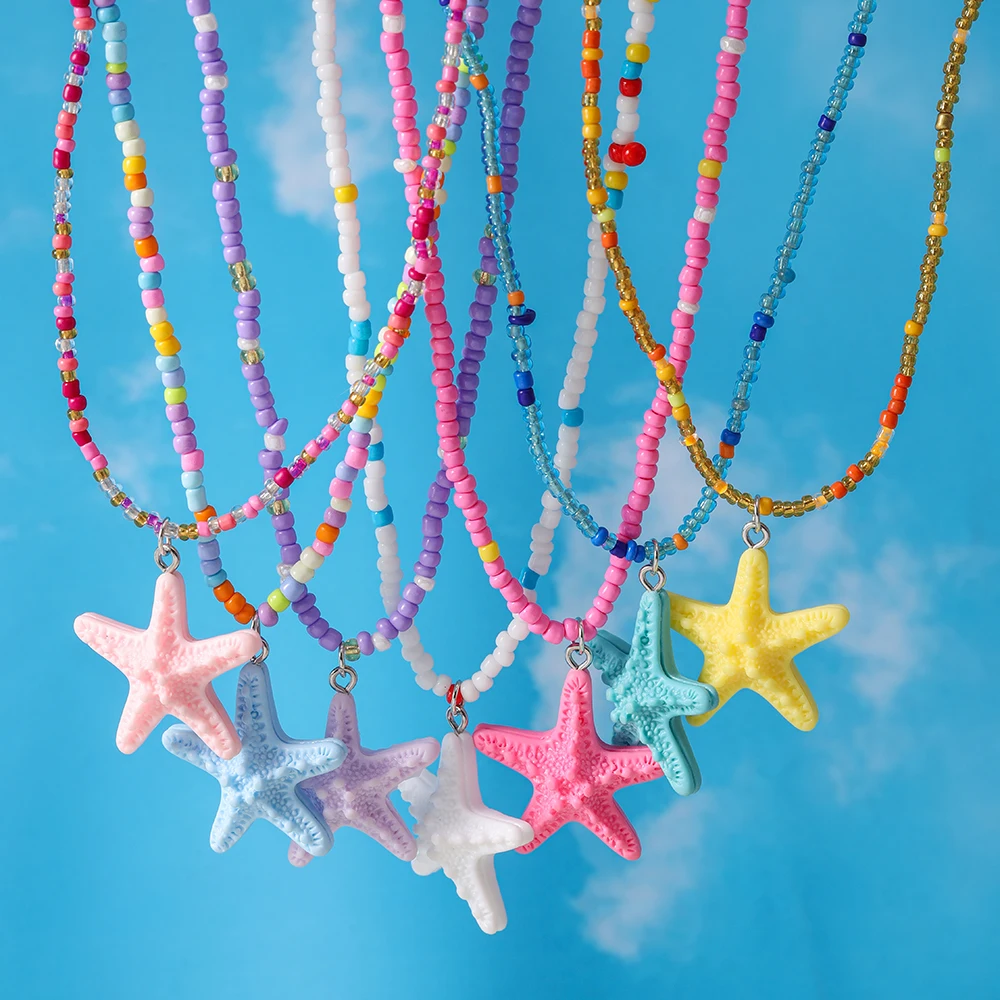 Modische Bunte Handgemachte Perlen-Frucht-Halskette für Frauen Orange Wassermelonen-Anhänger Halskette Mädchen Party Festival Schmuck Geschenke – Detail 6