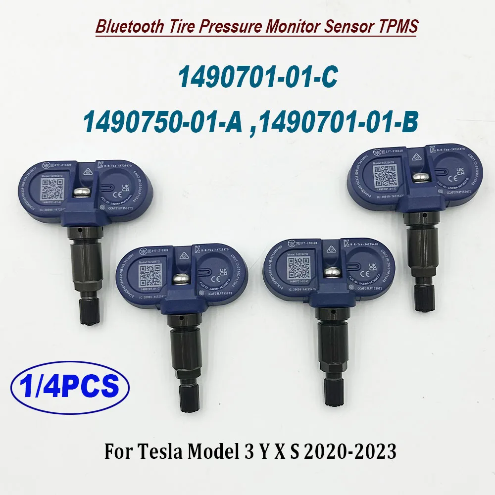 

1/4 шт. Bluetooth датчик давления в шинах TPMS 1490701-01-C для модели 3 Y X S 2020-2023 1490750-01-A 1490701-01-B