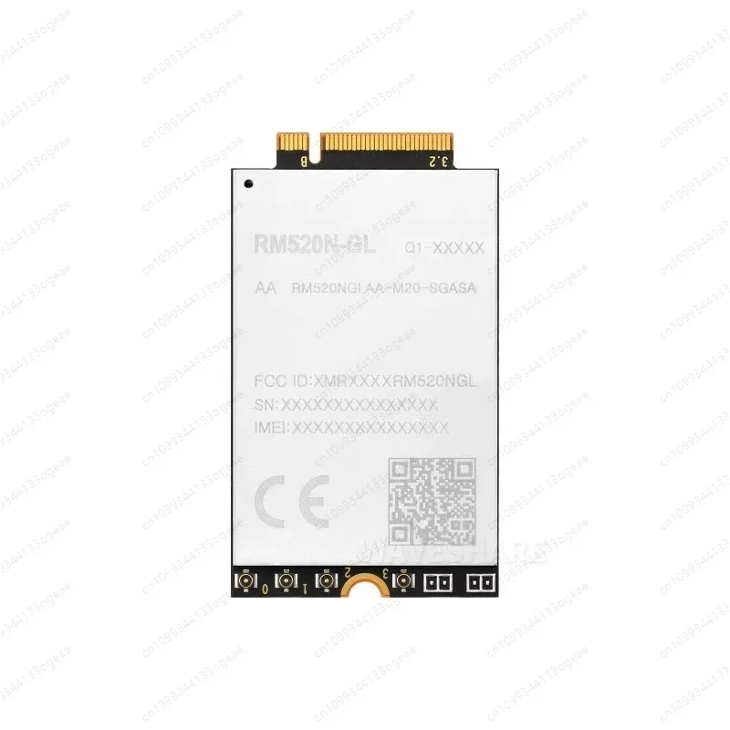 5G DONGLE Expansion Board, USB 3.2 Port, Aluminum Alloy Case, Quad Antennas, Onboard M.2 Key B Interface, Options for 5G Module