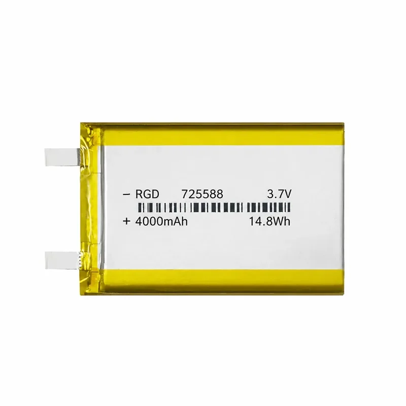 Factory Direct 725588 Polymer Lithium Battery 3.7V 4000mAh for Fingerprint Lock Wireless Printer Rechargeable Li-ion Cell