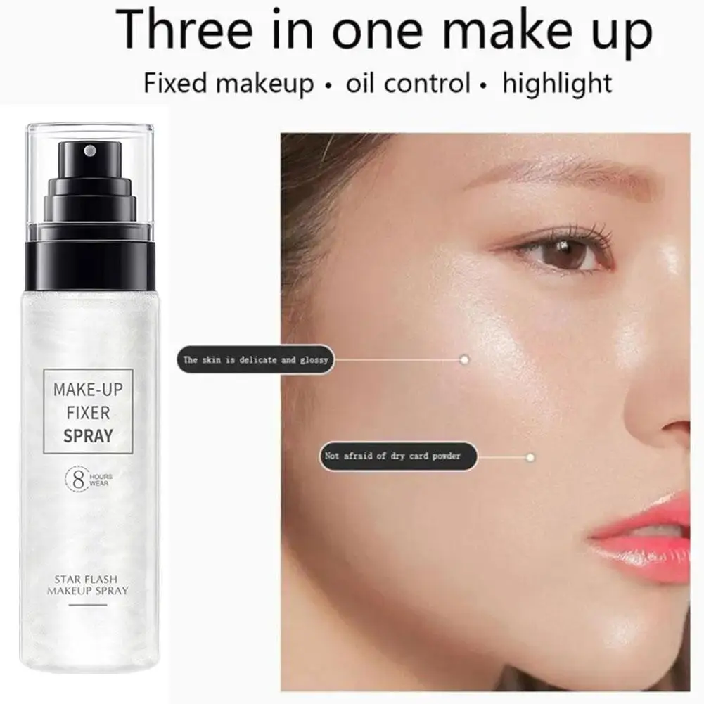 Makeup Setting Spray Moisturizing Hydrate Lasting Make Beauty Natural Cosmetics Control Refreshing Matte Fixer Quick Face O T3J4