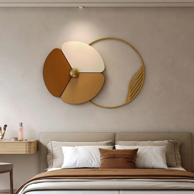 

Bedroom wall decoration painting, three-dimensional bedside background wall mural, modern simple small