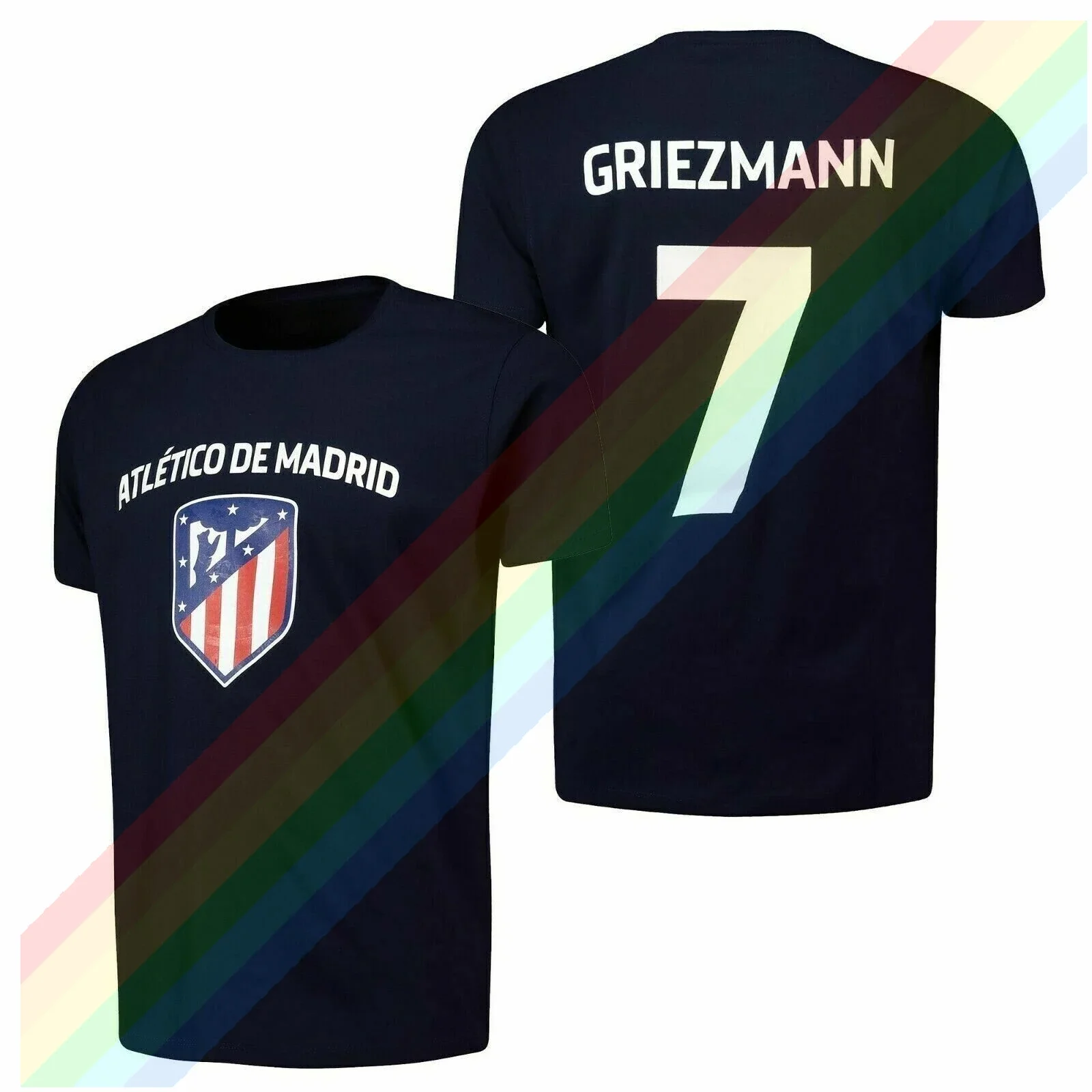 High quality printed men's Antoine Griezmann large size T-shirt pure cotton breathable and comfortable women's short sleeve