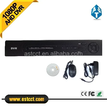 เครื่องบันทึกวิดีโอดิจิตอลแบบสแตนด์อโลน h.264 16 ช่อง AHD 1080P DVR สำหรับกล้องวงจรปิด
