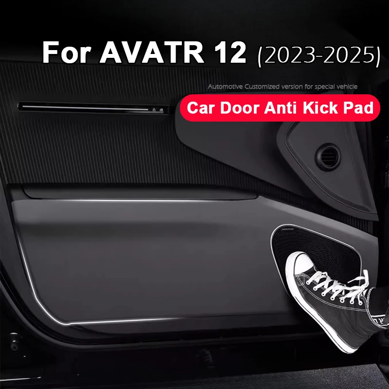 

Для AVATR 12 2023 2024 2025 автоаксессуары двери автомобиля защита от ударов боковой коврик наклейки кожаный декор для интерьера