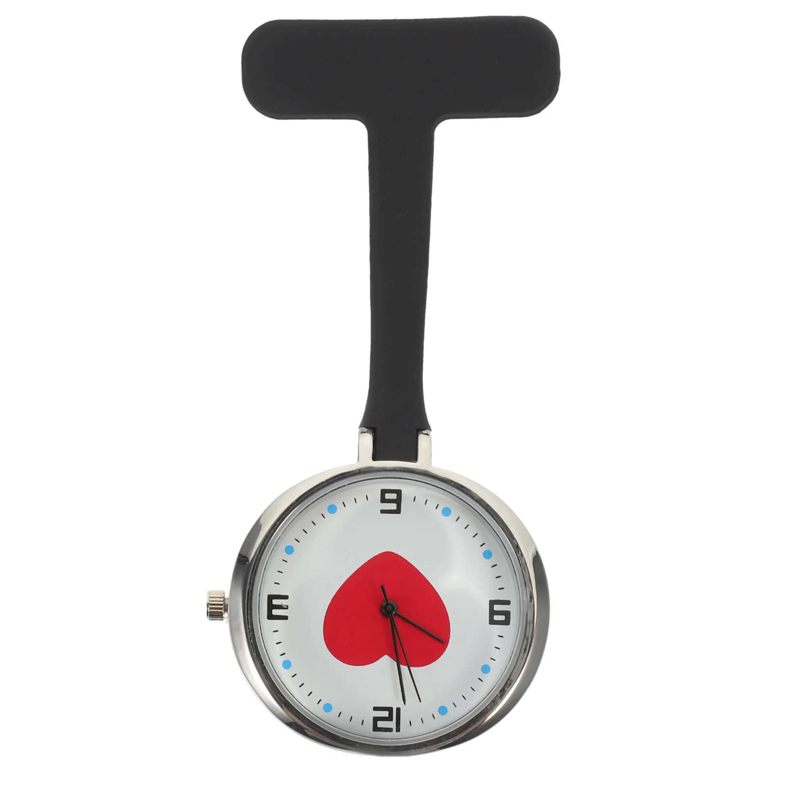 

Nurse Watch Silicone Clip on Hanging Lapel Nursing Watch Quartz Accurate Timekeeping Minimalist Design for Healthcare