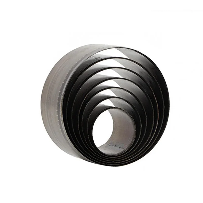 ABJY-7Pcs DIY الحفر اليدوي الصلب جولة لكمة حزام اللكم ثقب دائرة أداة القطع الفضة