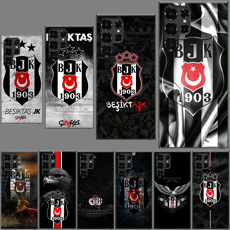 Fashion Besiktas BJK Phone Case For Samsung Galaxy S24 S23 S21 S20 FE S22 S26 Ultra S25 Edge S10 Plus Cover Clear TPU Capa Shell