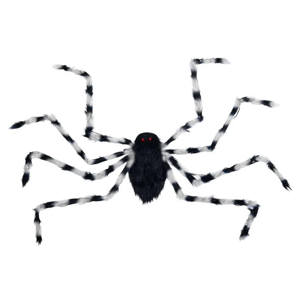 

LED Halloween Spider Backpack Stuffed Animal Cosplay Big Spider Decoration Artificial DIY Plush Spider Bag Puppy Pet