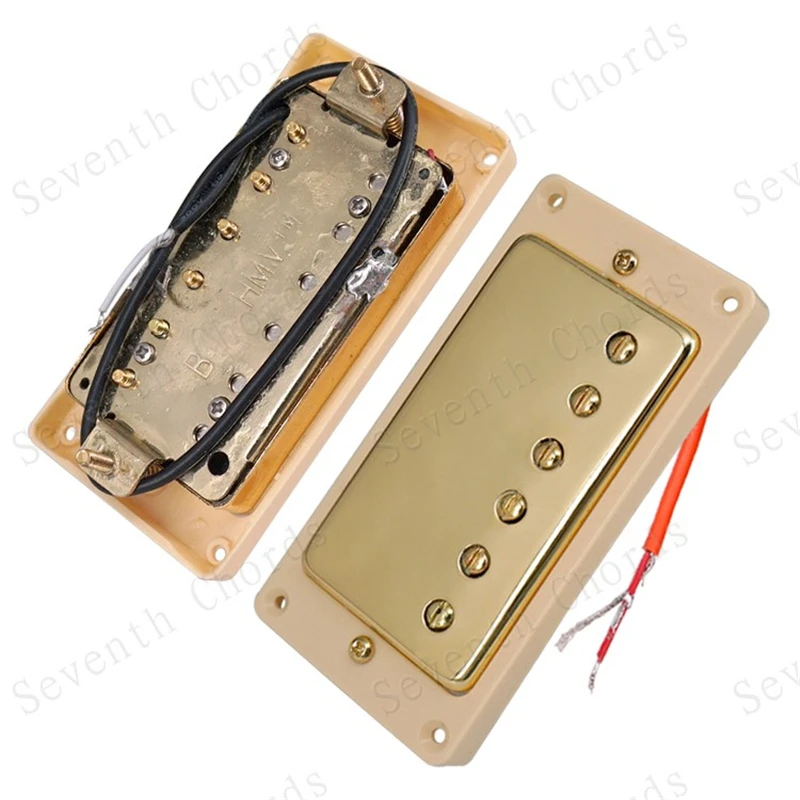 1 Paar Goldene Doppelspulen-Elektrogitarren-Tonabnehmer, Gitarrenzubehör, Teile für Musikinstrumente, Humbucker-Gitarren-Tonabnehmer – Detail 14