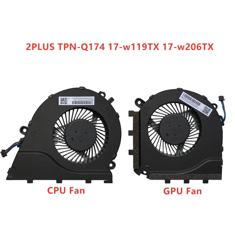 

Brand New Original Laptop CPU GPU Cooling Fan For Hp OMEN 2PLUS TPN-Q174 17-w119TX 17-w206TX