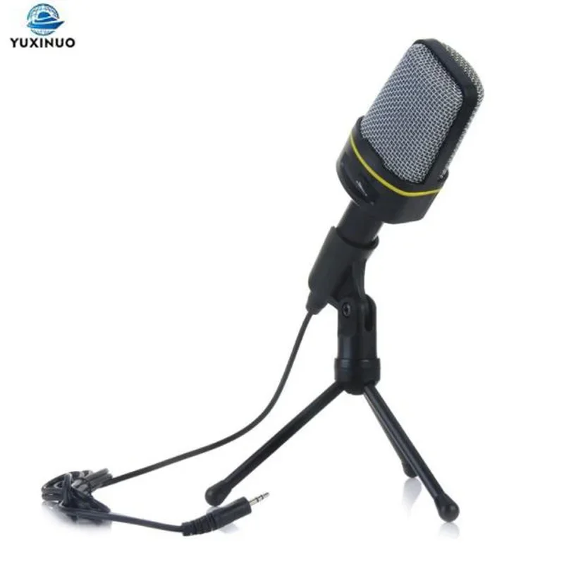 SF-920 Professional Condenser Microphone 3.5mm Wired Studio Capacitive Plug And Play Mic SF920 For Computer With Tripod Stand
