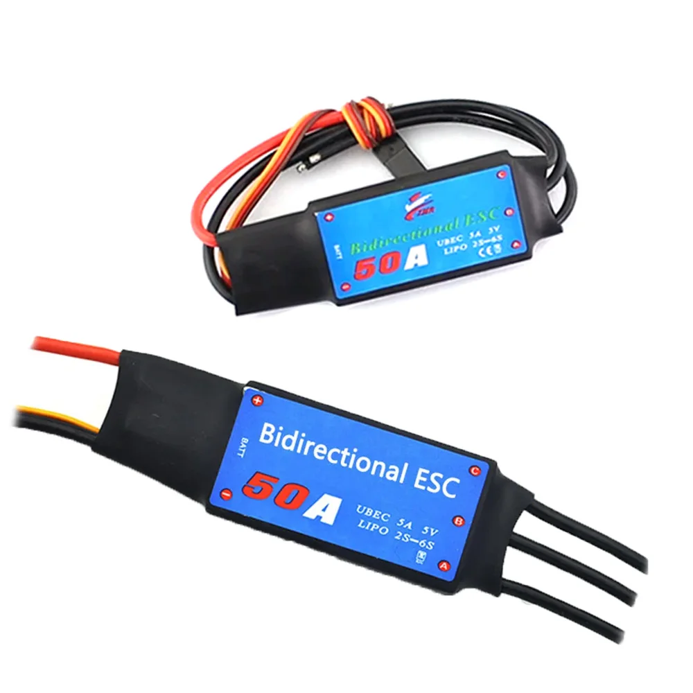 20A 30A 40A 50A 60A 70A 80A ESC BEC Lipo 2S-4S Two Way Brushless Speed Controller Bidirectional Brushless For RC Boat