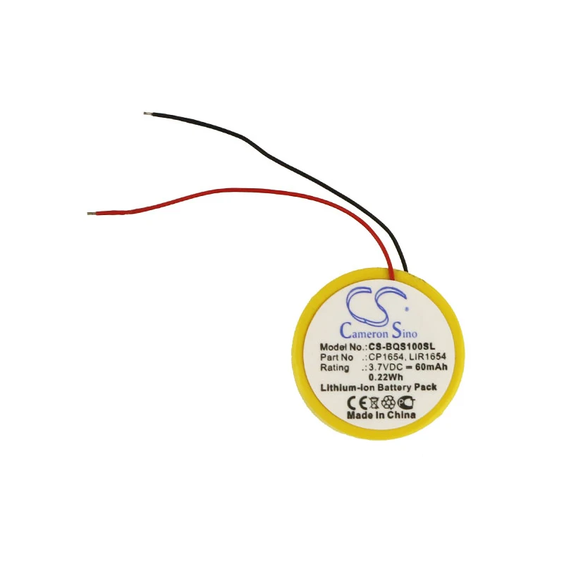 Battery for Bose SoundSport Wireless,soundsport pulse PN:CP1654,LIR1654 (60mAh) 3.7V