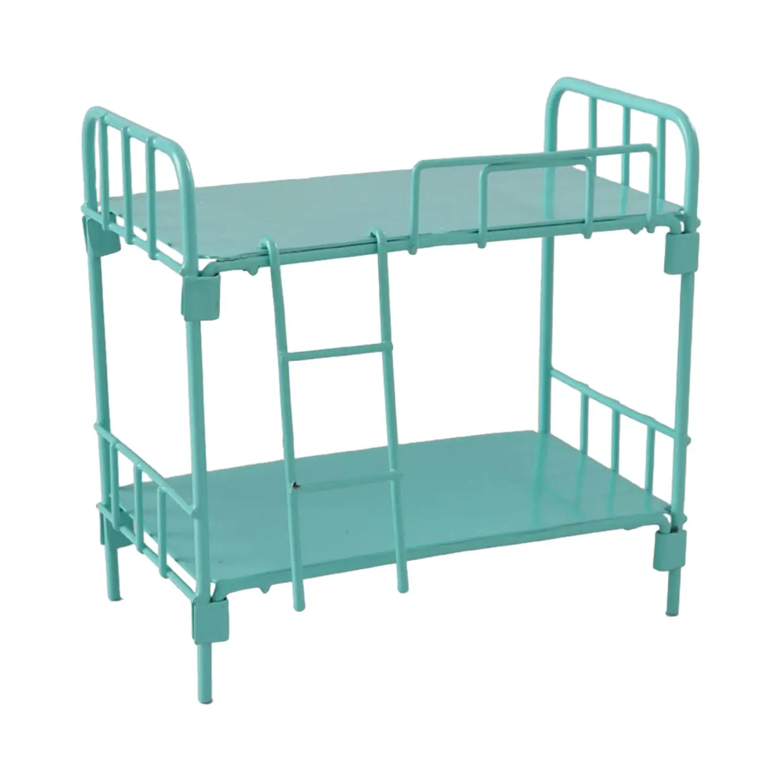 1/12 ドールハウス金属二段ベッドミニチュアモデルごっこ遊びおもちゃ多目的