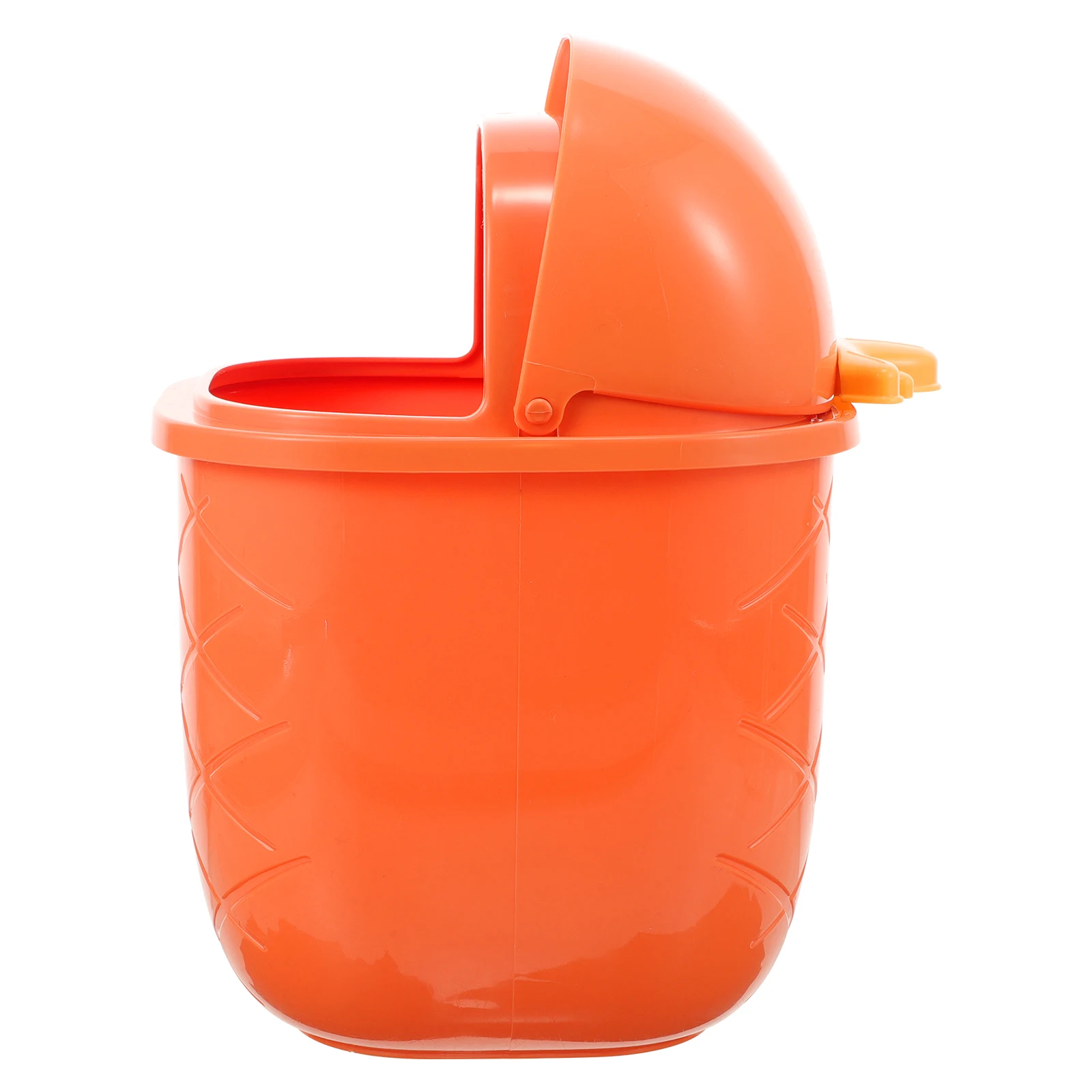 

Cute Desktop With Lid Small Garbage Bin For Office Car Plastic Waste Container Lightweight Durable Tidy Organizer Bedroom