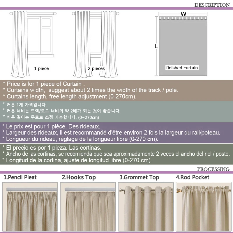 Custom Size Anti-UV White Sheer Curtains for Living Room 100% Privacy Window Tulle Curtain for Bedroom Heavy Fabric