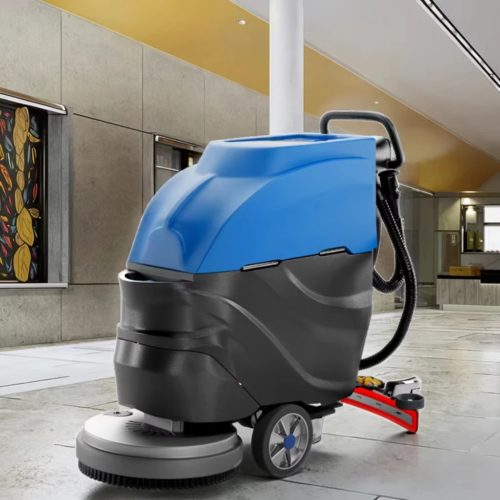 آلة تنظيف مركز المستودعات والتوزيع البلاستيكية الجديدة الاحترافية 220 فولت معدات تنظيف الأرضيات الصناعية الكهربائية