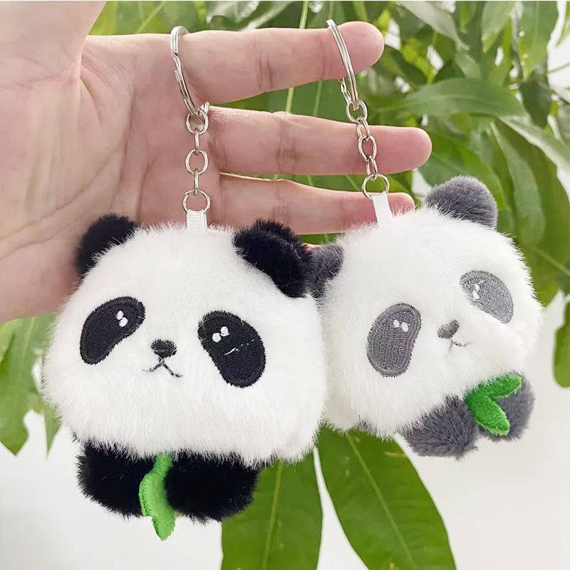 Knuffels Pluche Schattige Kleine Panda Hanger Pluche Speelgoed Pop Rugzak Hanger Sleutelhanger Kawaii Mode Brithday Cadeau Voor Vriend