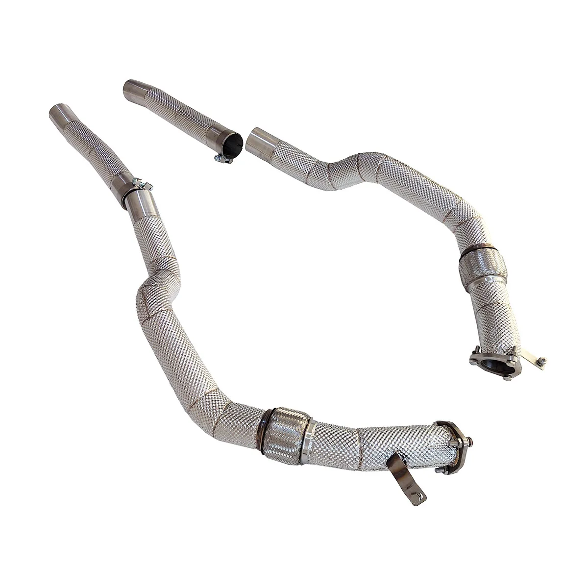 

Ecnal for Audi RS6 RS7 C8 Insulated Stainless Steel High Flow Quality Exhaust Front Pipe