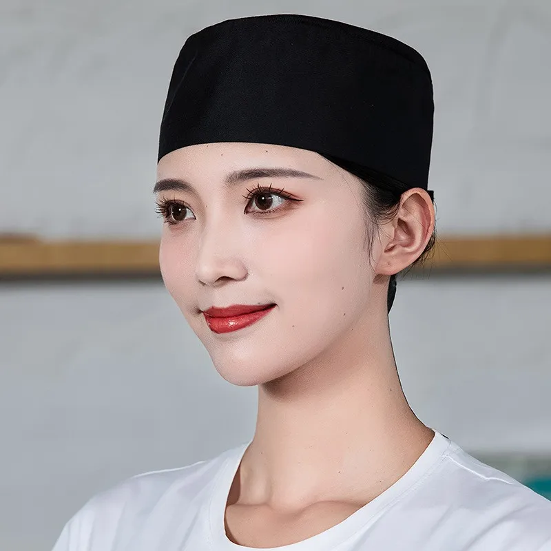 Cappello da cuoco coreano giapponese Berretto elastico da cucina unisex traspirante per il personale del ristorante