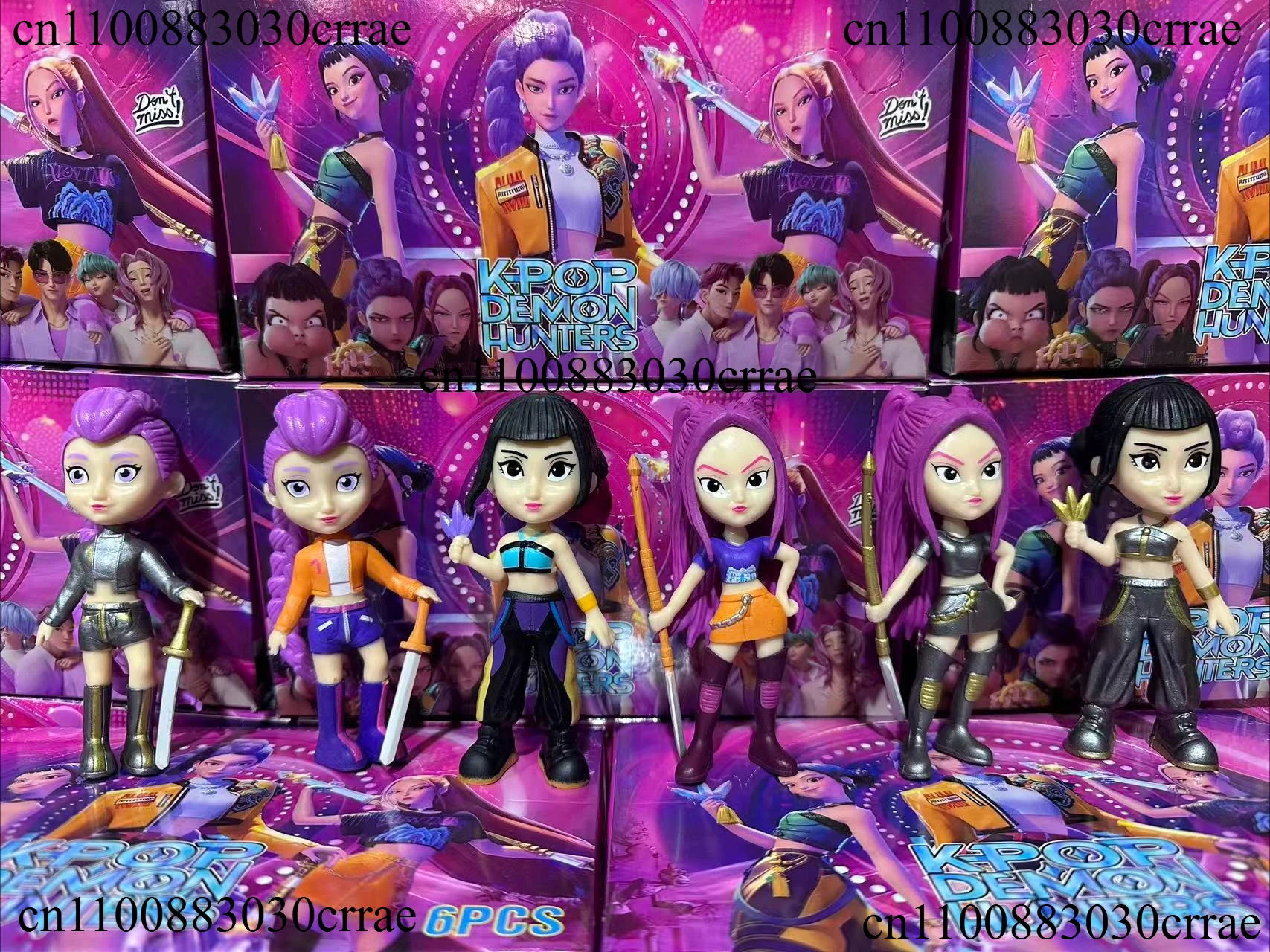 2025 KPop Demon Hunters Blind Box, Anime Rumi Mira Zoi Vinylpuppen + Masken, Sammlerspielzeug, Geschenk für Fans