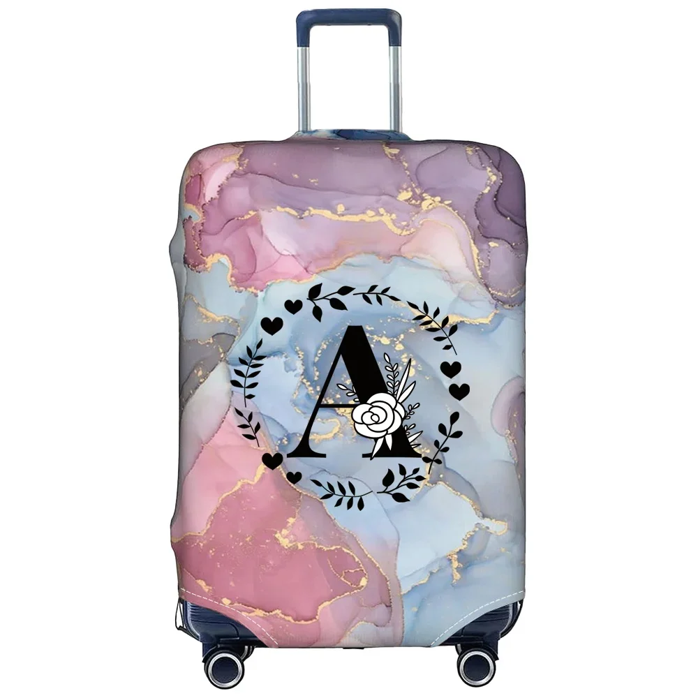 Luggage Cover Travel Suitcase Protective Cover Dust-Proof Thickened Elastic Fabric for 18-32inch Baggage Case Garland Letter