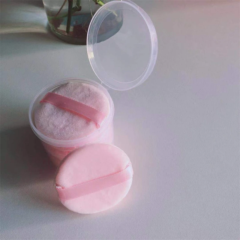 Soffio per cipria cosmetico in velluto - Soffio per fondotinta non assorbente per uso asciutto e bagnato per un strumento di trucco di bellezza per un'applicazione regolare