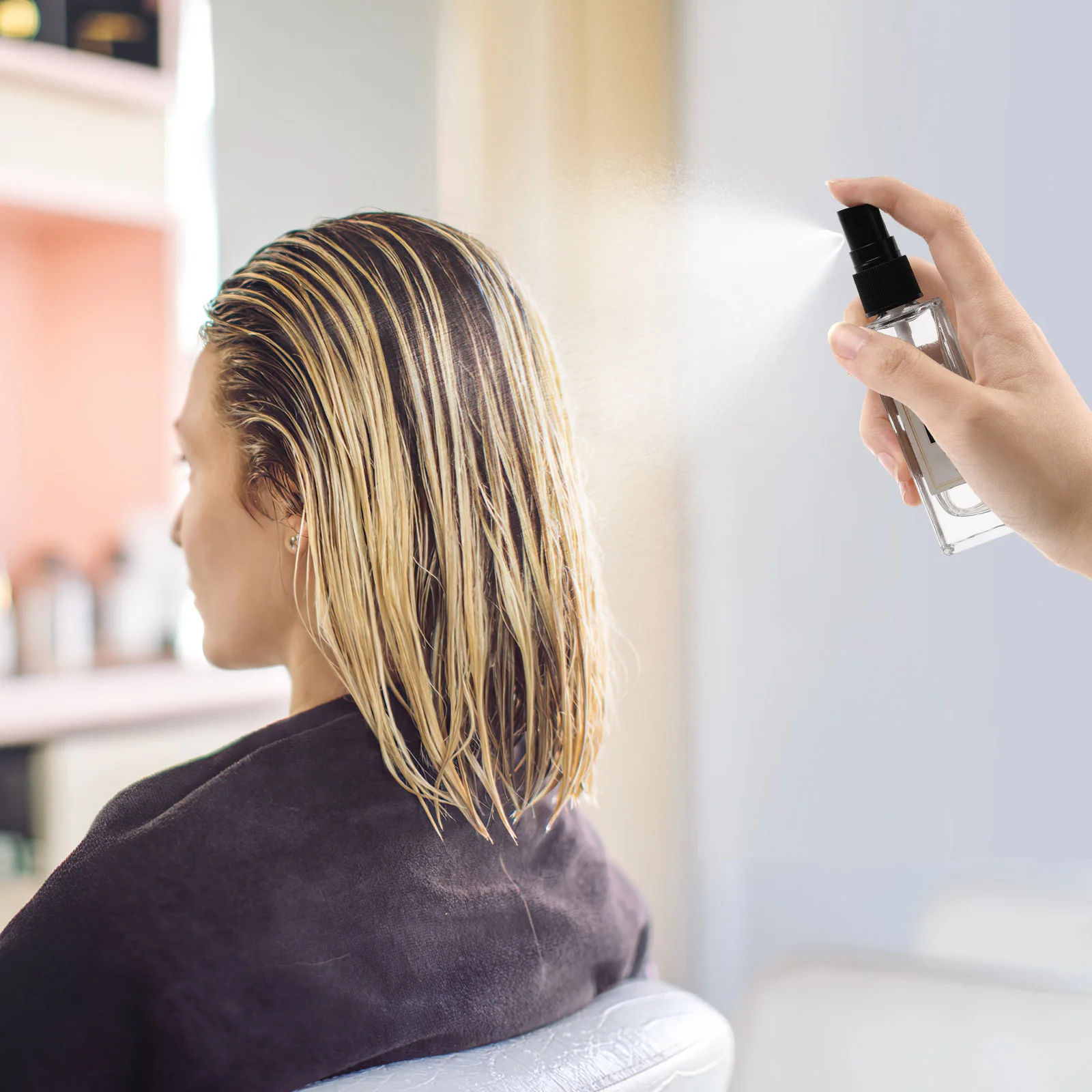 Tapa de pulverización de aceite esencial de 20 piezas, cabezal de bomba de niebla fina de repuesto, cabezal de pulverización negro compacto y duradero, bomba de botella de pulverización