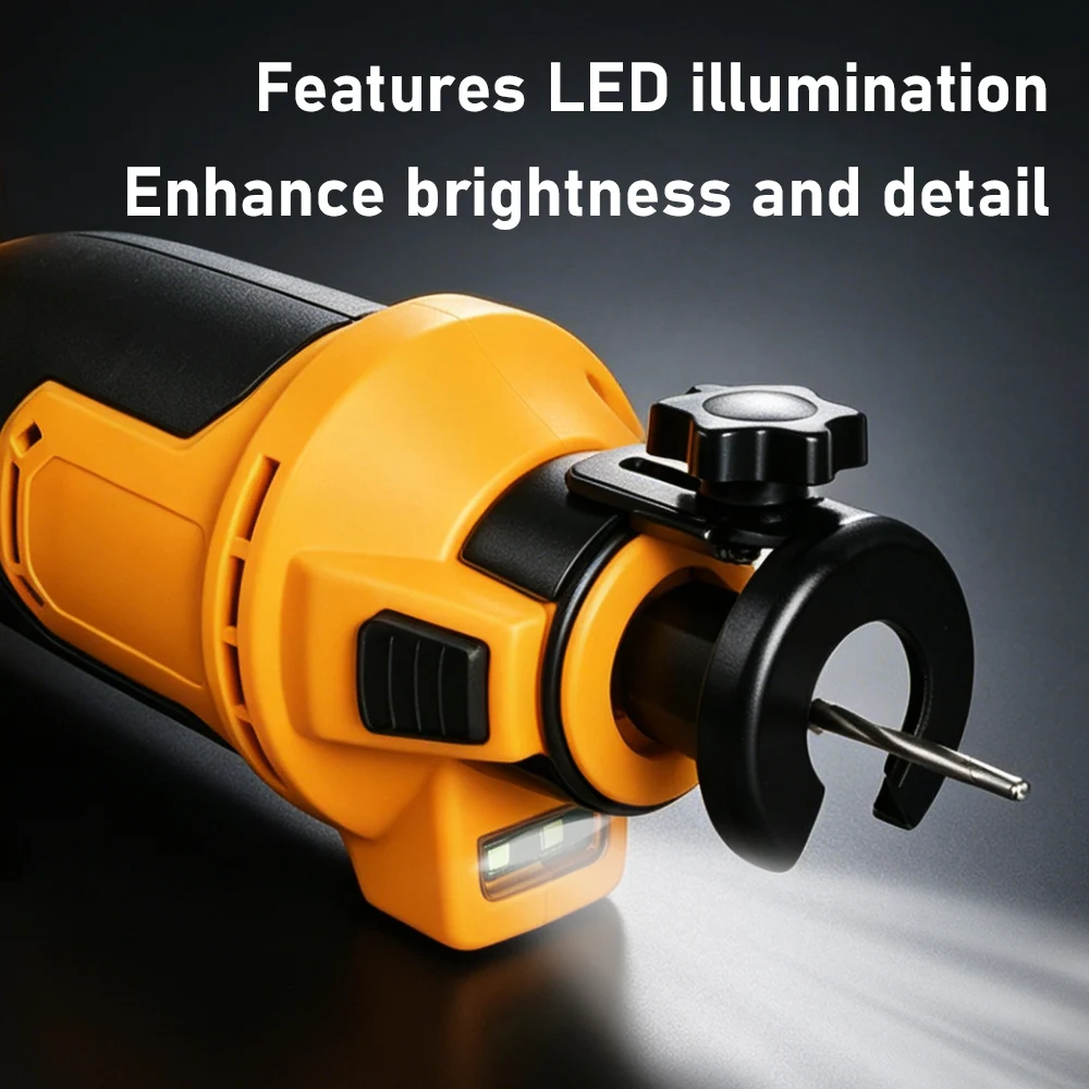 Electric Drywall Cut Out Tool Brushless Rotary Saw 3 Speed 30000RPM Woodworking Sheetrock Cutting Tool For Dewalt Makita Battery view 3