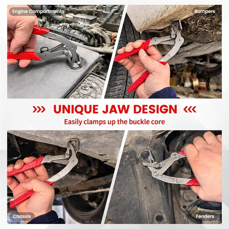 

AB46-Car Trim Clip Removal Pliers Push Rivet Puller, Auto Fastener Remover Tool For Door Interior Panel Repair