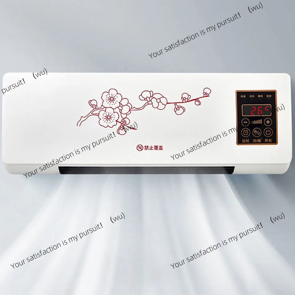 

Mini Space Heater 1800W Wall Mounted Air Cooler Remote Control Touch Screen 16-40 Degrees Adjustable Cooling Heating Second Gear