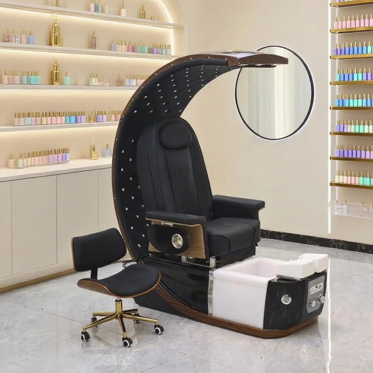 Luxury Modern Pedicure Chairs Throne Professional High Back Foot Electric Spa Massage Manicure For Nail Salon