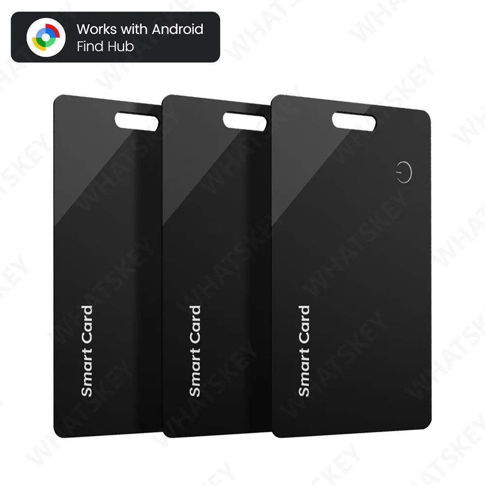Ultradunne Global GPS Android Tracker Card draadloos opladen Waterdichte Smart Wallet Tracker Card met Google Find My Device App