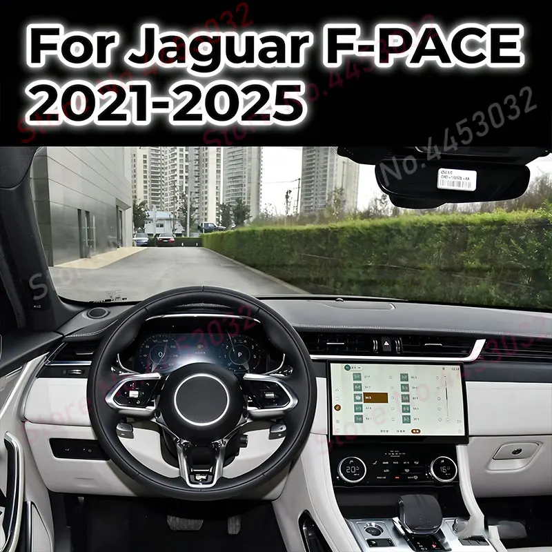 Gravity Car Phone Holder For Jaguar F-PACE 2021-2025 Auto-Clamping Phone Stand Mount With Base Bracket Car Accessories