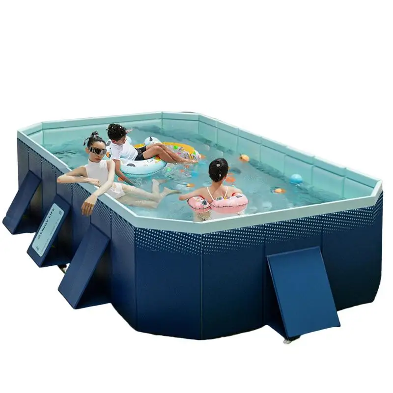 

Foldable Swimming Pool Dog Pet Bath Tub Garden Swimming Outdoor For Cats Dogs Pet Immersion Collapsible Bathing Pool