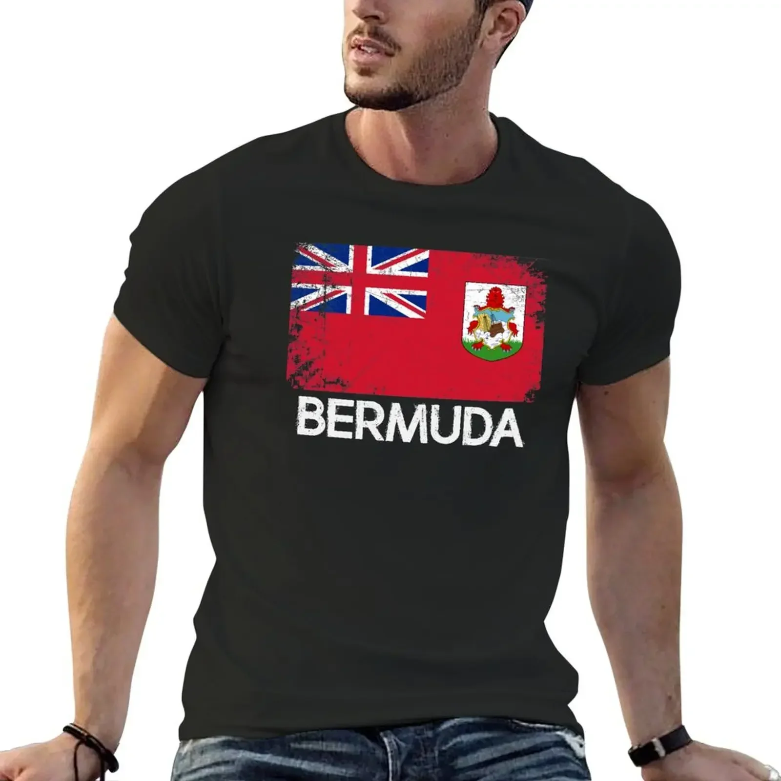 Bermudan Flag Design | Vintage Made In Bermuda Gift T-Shirt vintage clothes Blouse shirts graphic tee men